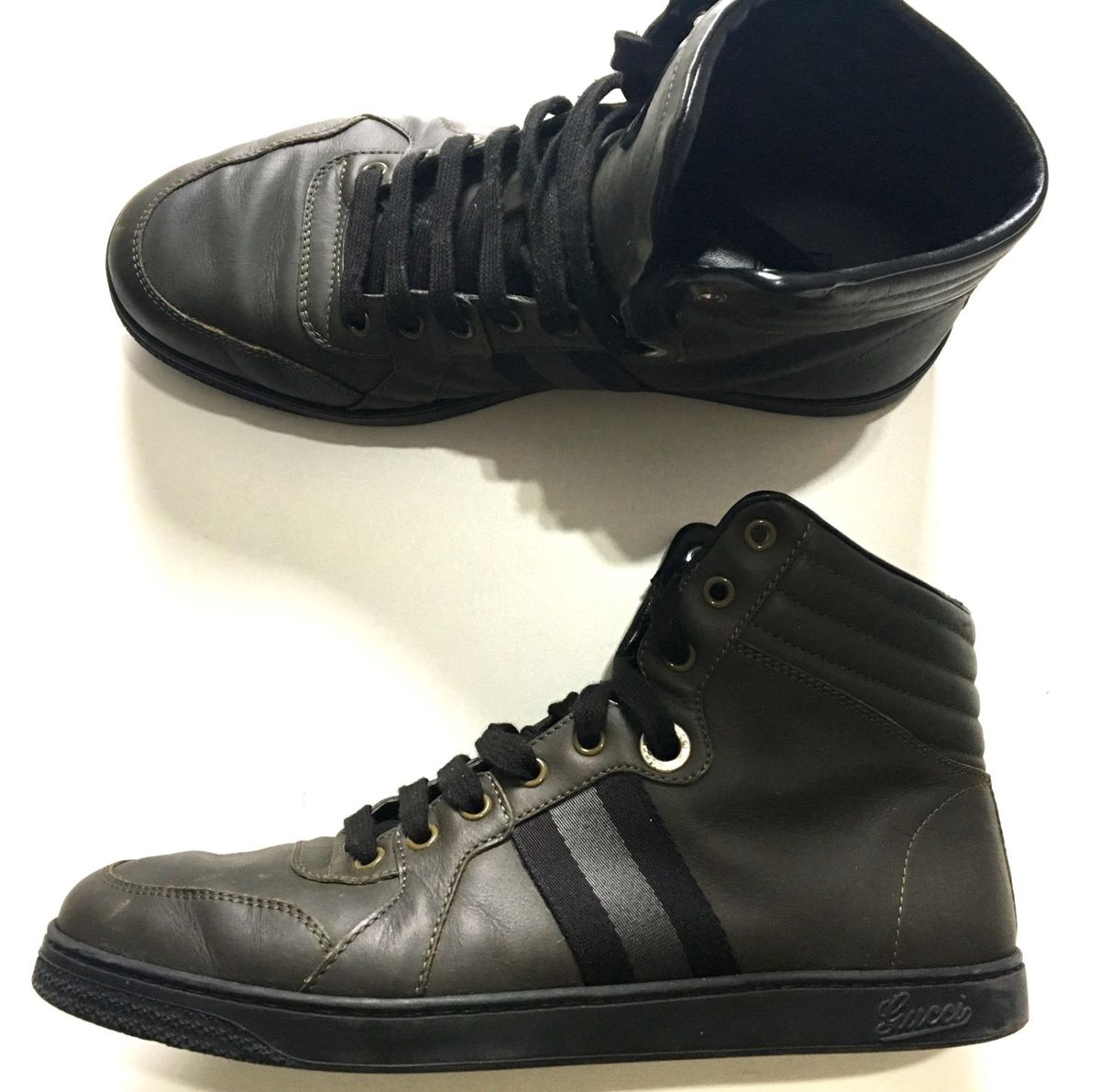 tenis gucci masculino cano alto
