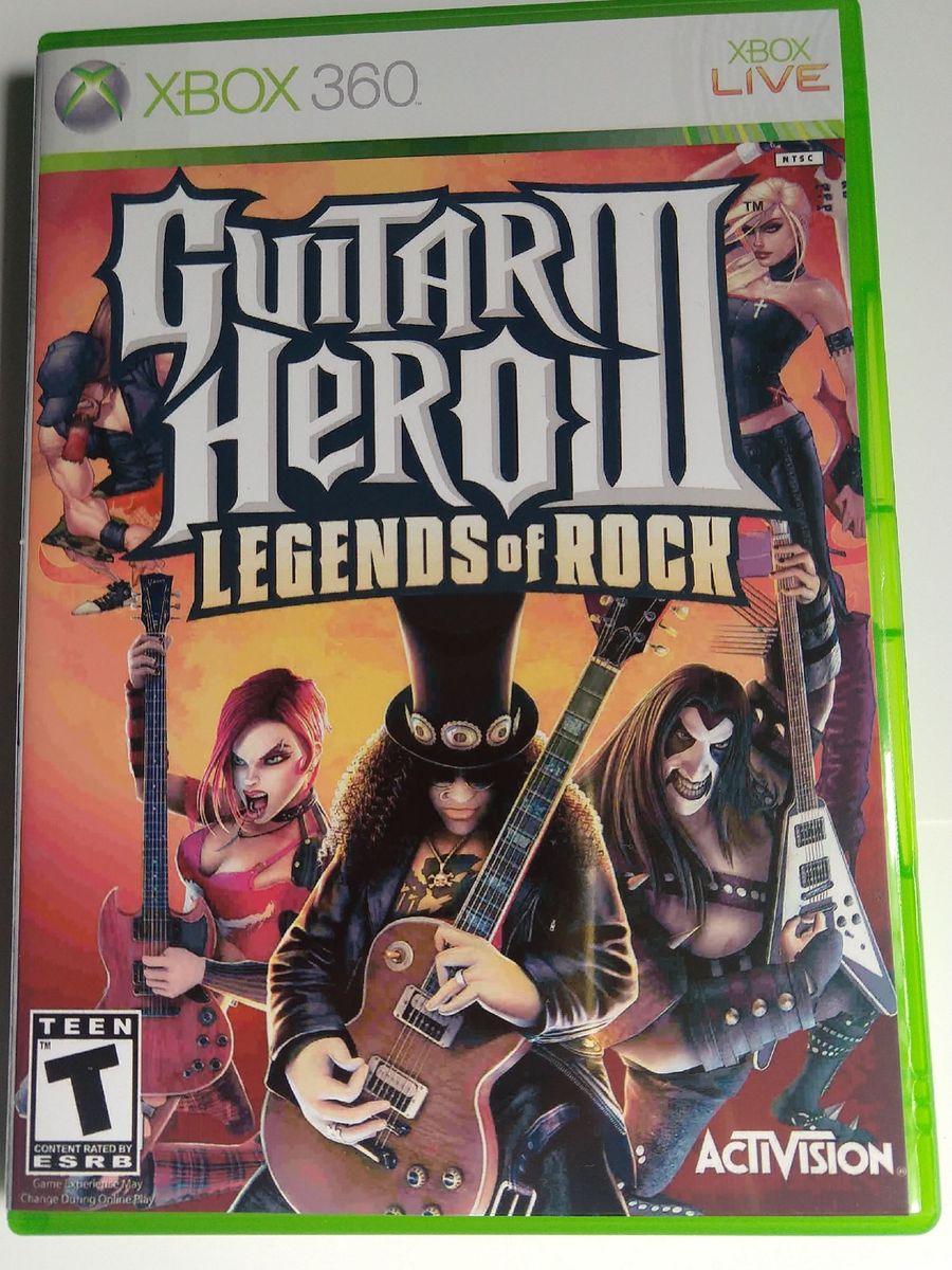 Guitar Hero 3 Xbox 360 Lt 3 0 Paralelo Jogo De Videogame Xbox Nunca Usado Enjoei