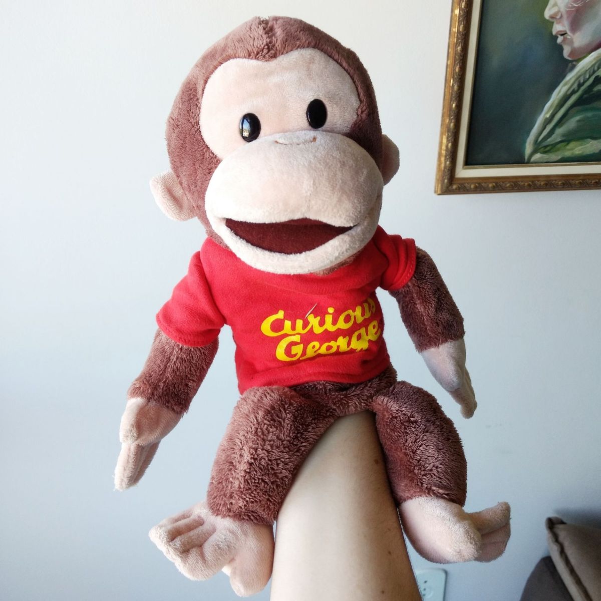 Hand Puppet George, O Curioso | Brinquedo Curious George Usado 34377272 ...