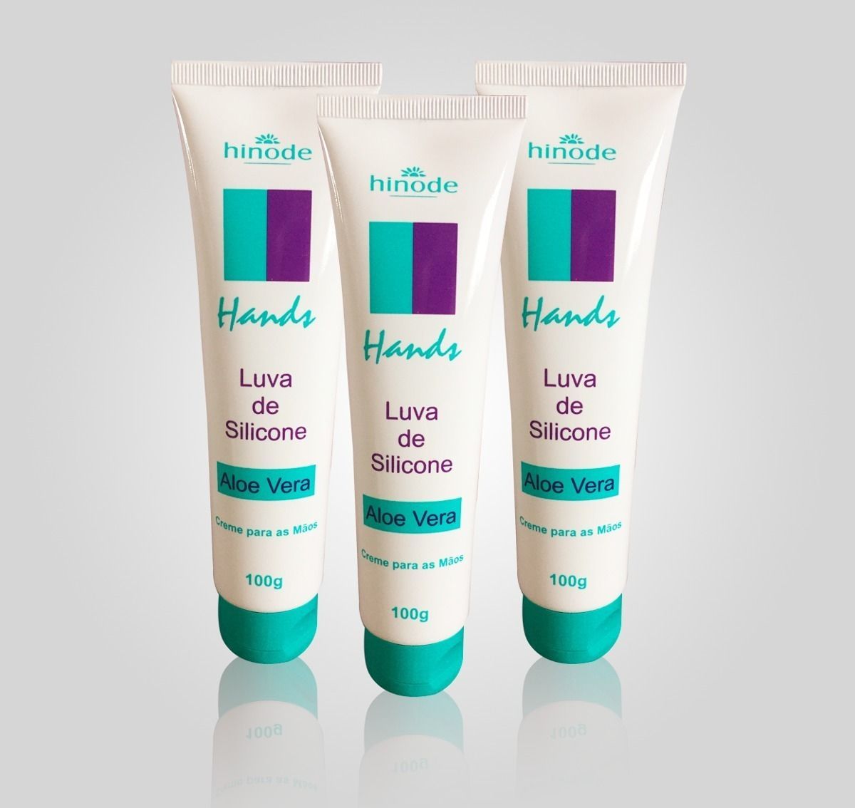 hands luvas de silicone - creme para mãos hinode - cosméticos hinode