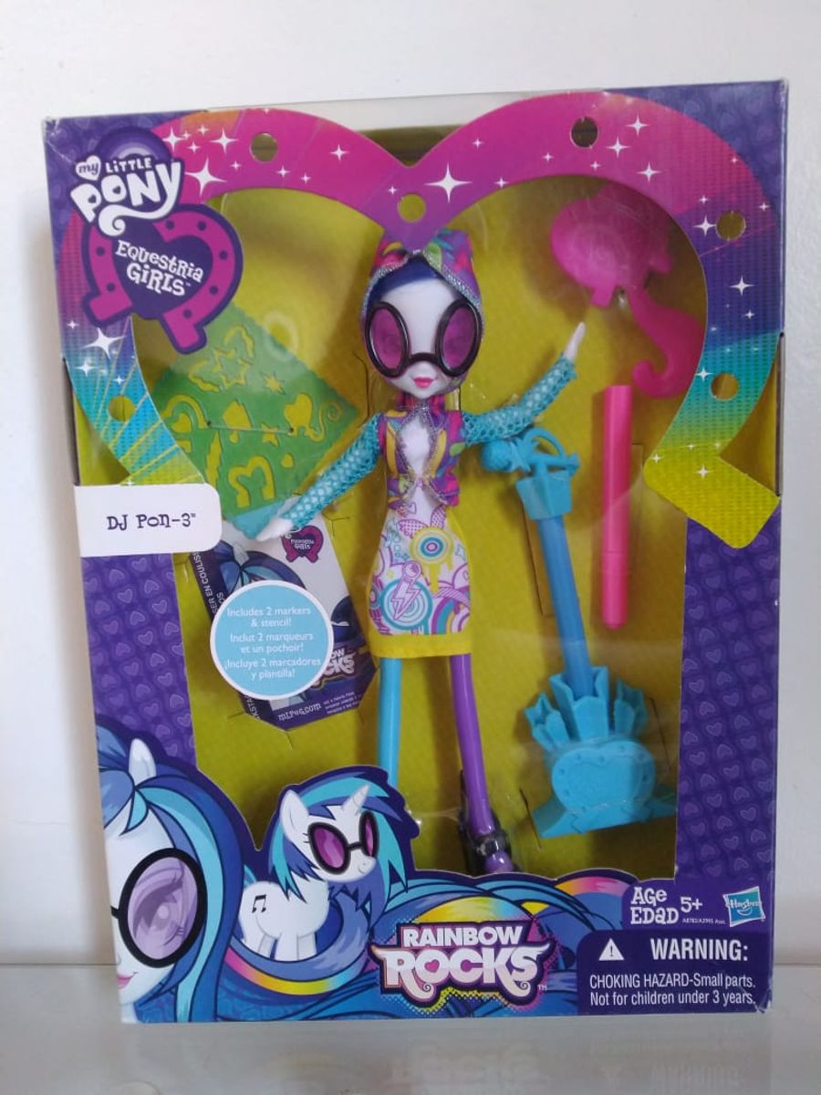 Hasbro My Little Pony Equestria Girls Dj Pon 3 Doll Brinquedo Hasbro Nunca Usado 49027837 enjoei