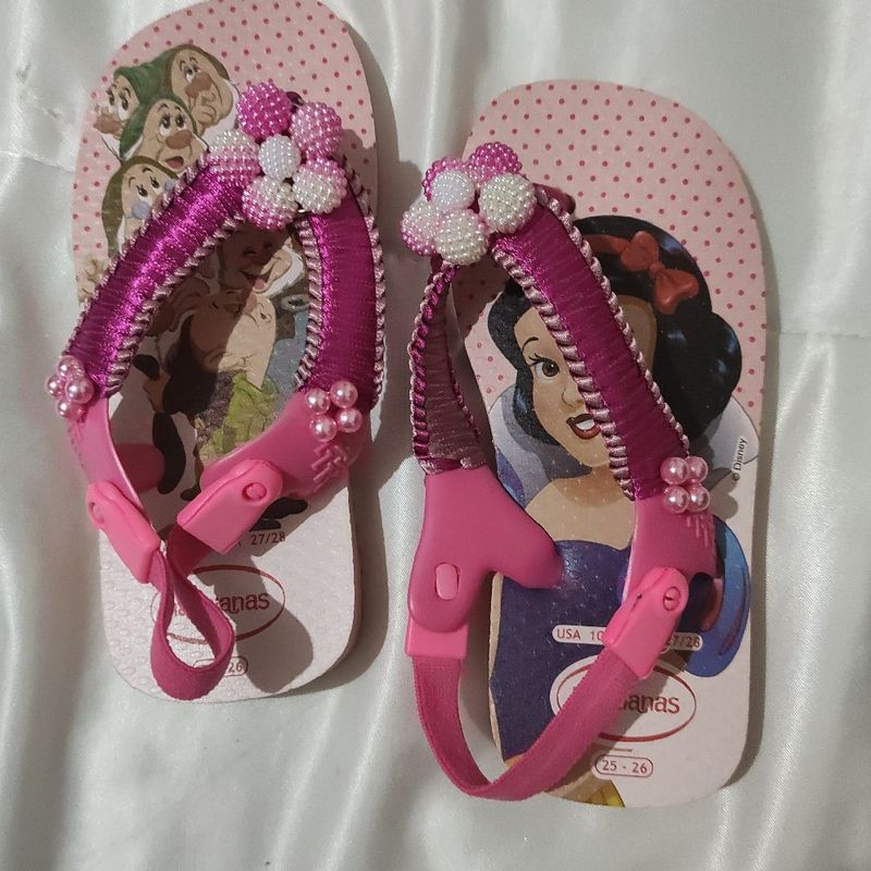 Havaianas baby clearance branca de neve