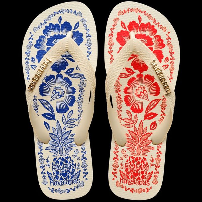 Chinelo havaianas 2025 farm jardim romance