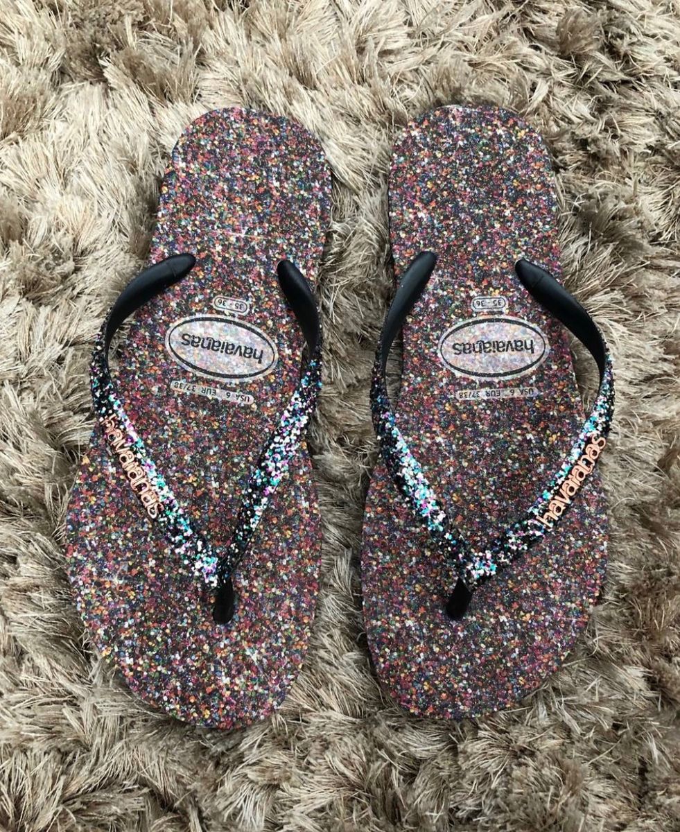 Havaianas 2025 glitter carnaval