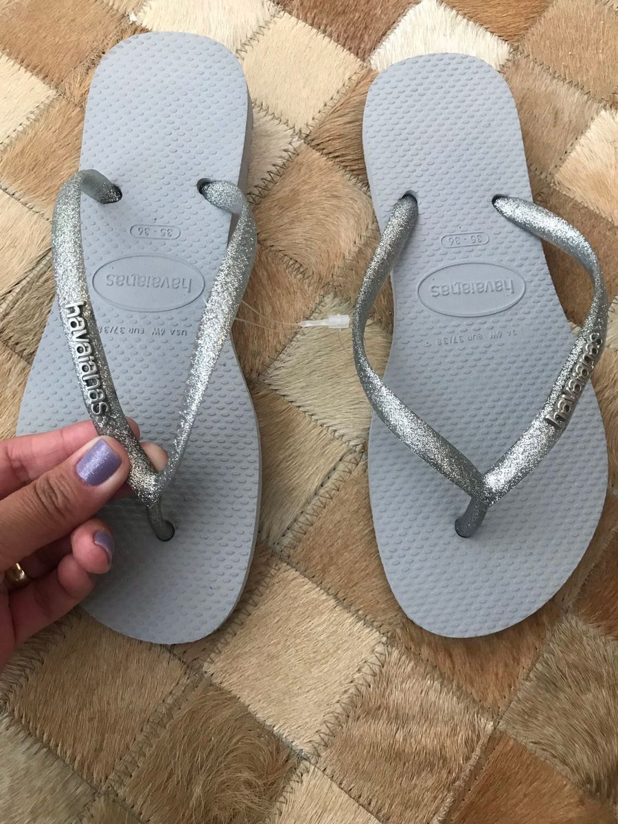 multi glitter havaianas
