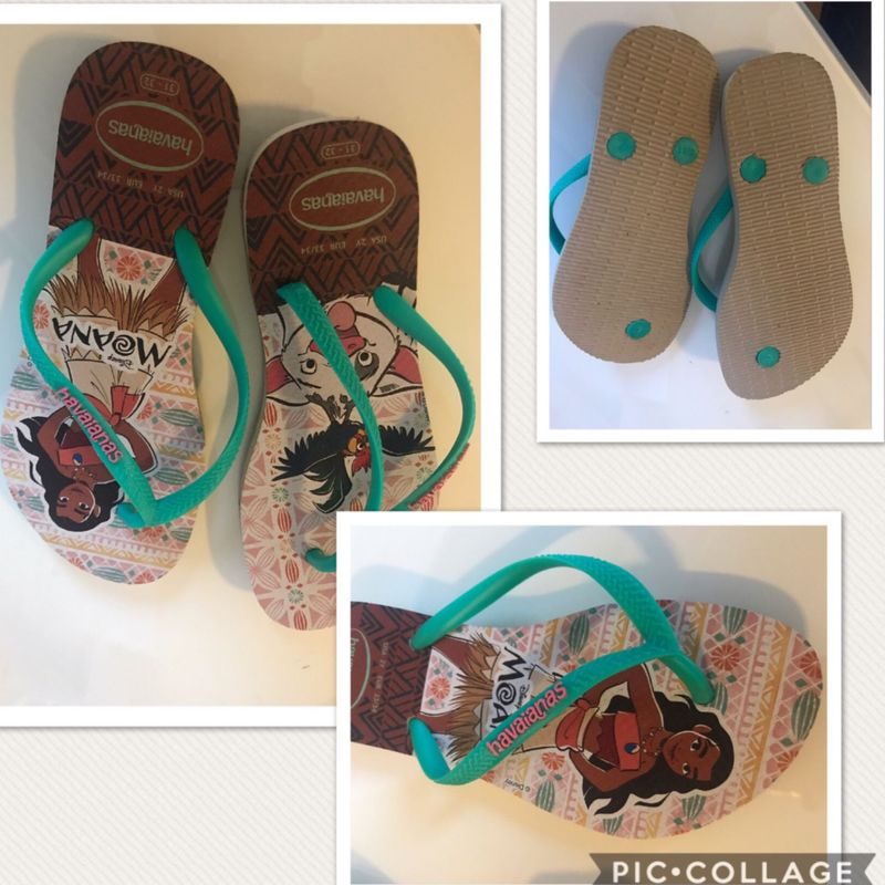 Havaianas Moana Cal ado Infantil para Meninas Havaianas Nunca