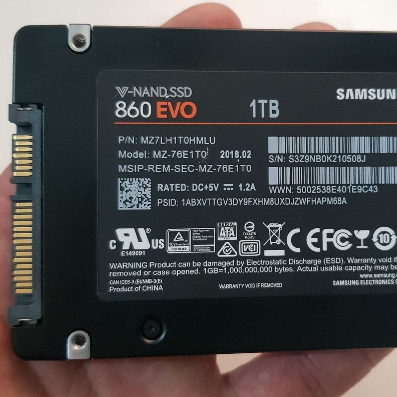 Hd Ssd Samsung 860 Evo 1tb | Samsung Usado 78373468 | enjoei