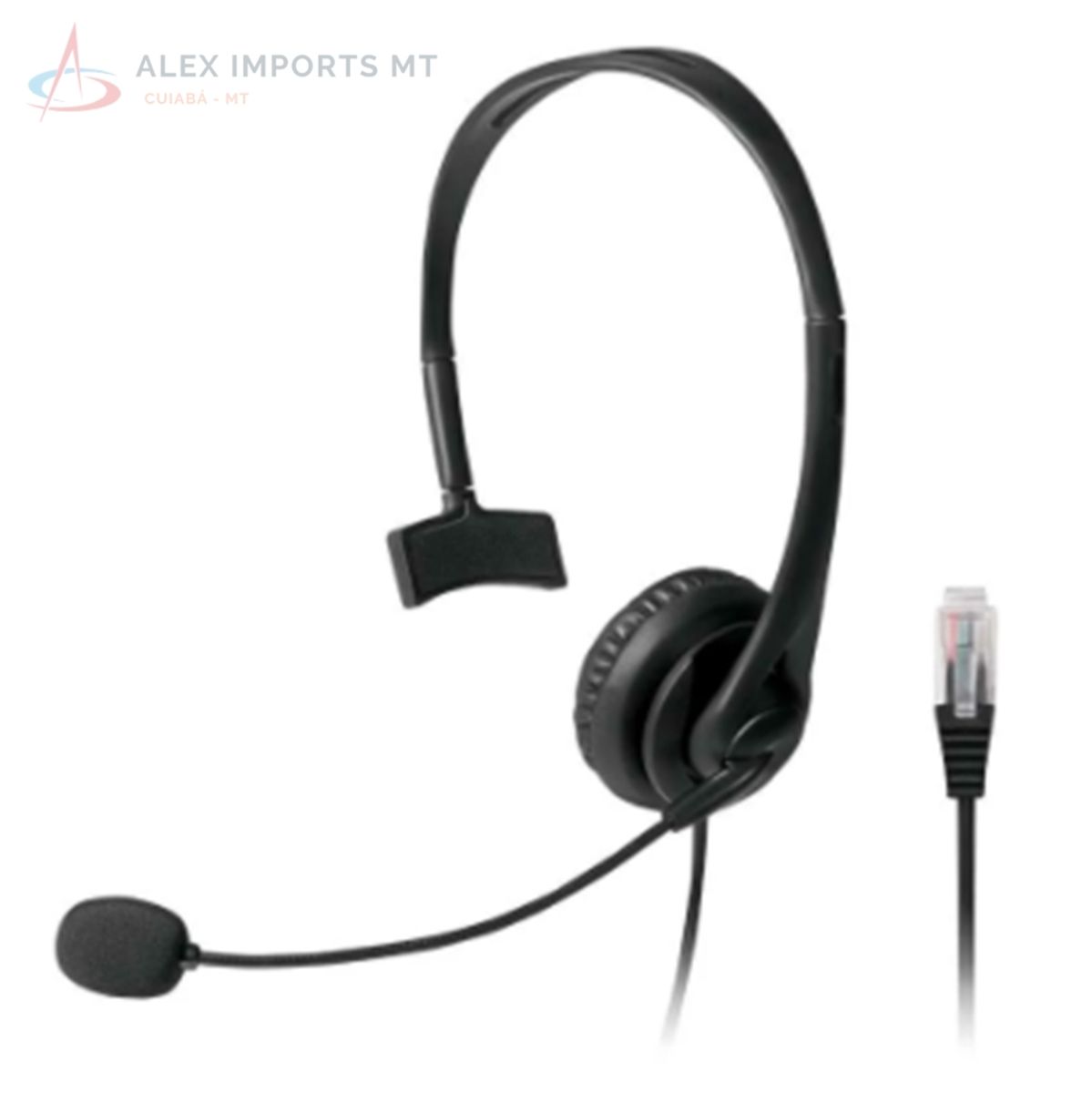 Headphone para Telemarketing Rj09 Multilaser Fone com Fio Cacareco