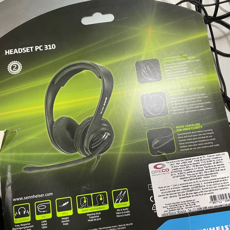 Headset Sennheiser Pc 310 Usado Item Info Eletro Sennheiser Usado 99078492 enjoei