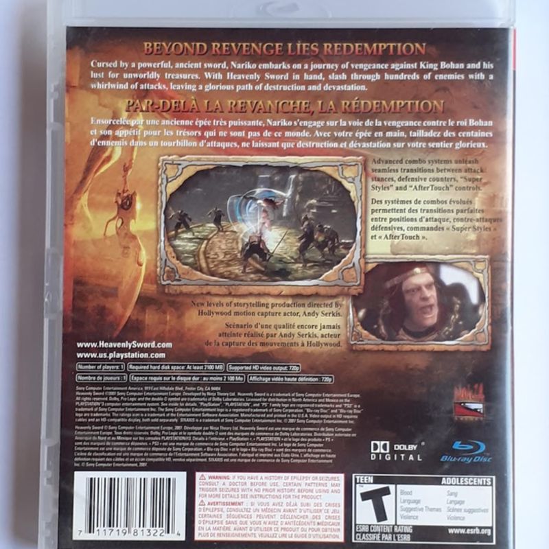 Heavenly Sword para PS3 - Seminovo