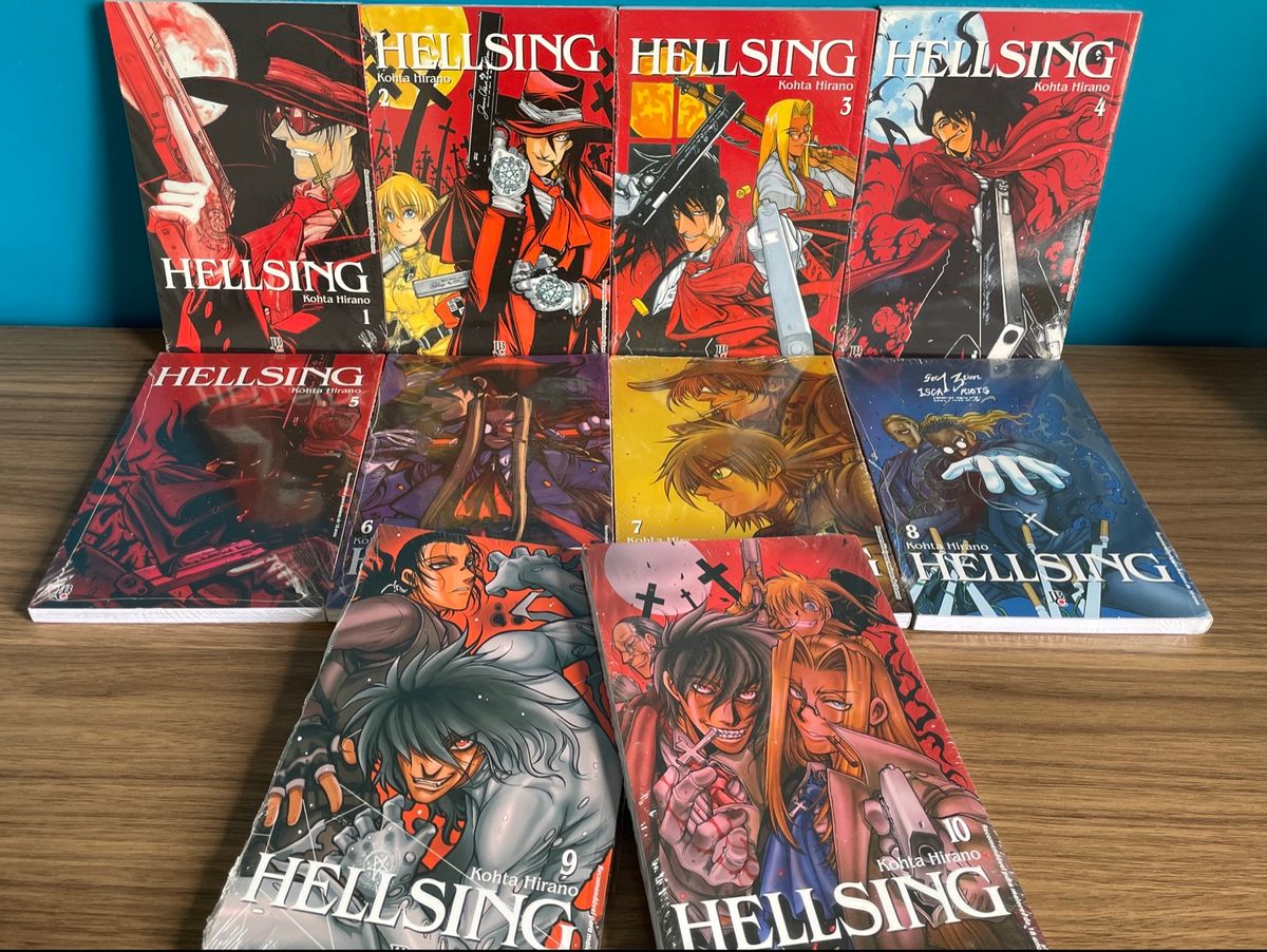 Hellsing Box Completo (10 Volumes) Lacrados | Livro Jbc Nunca Usado ...