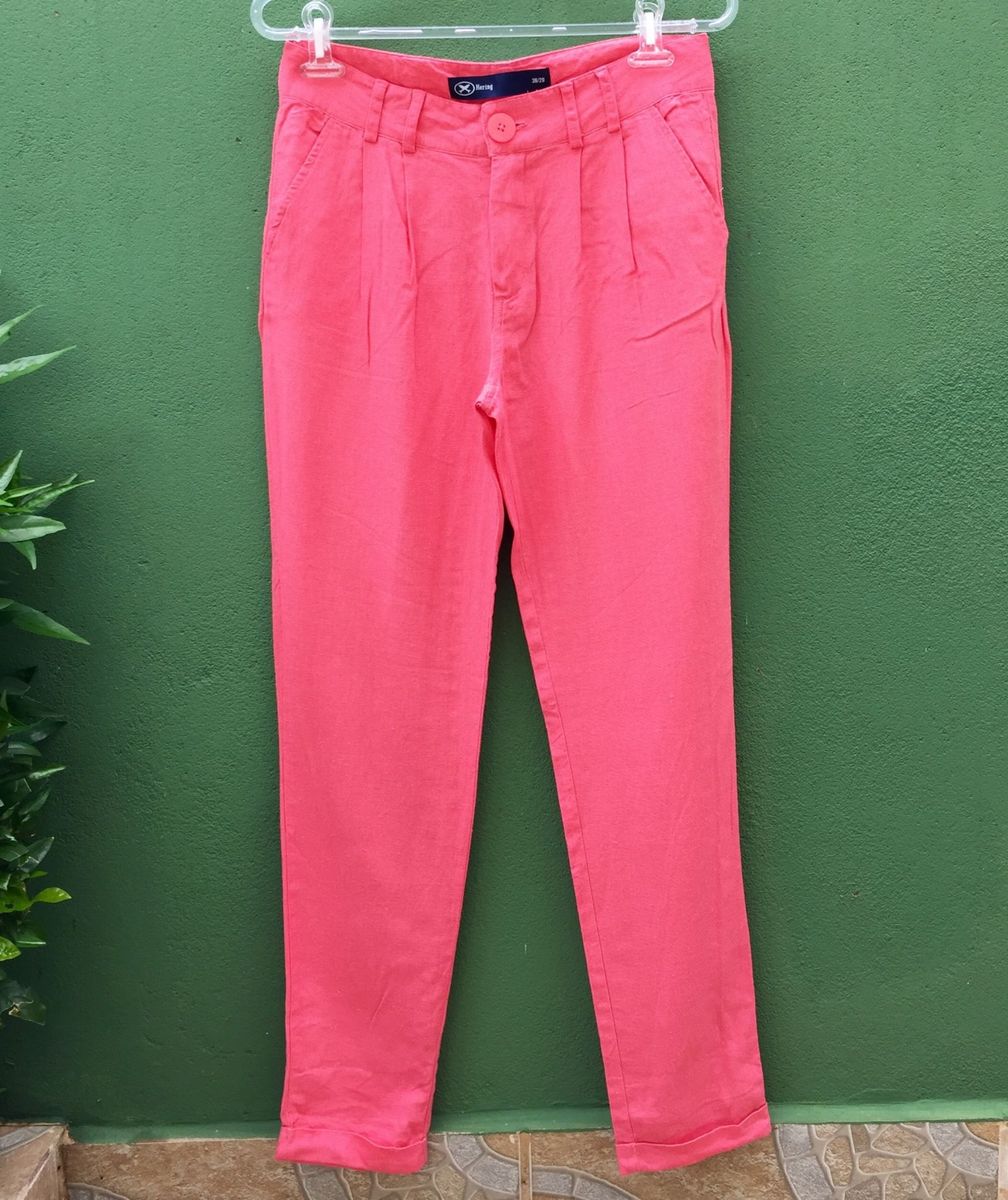 calça hering linho