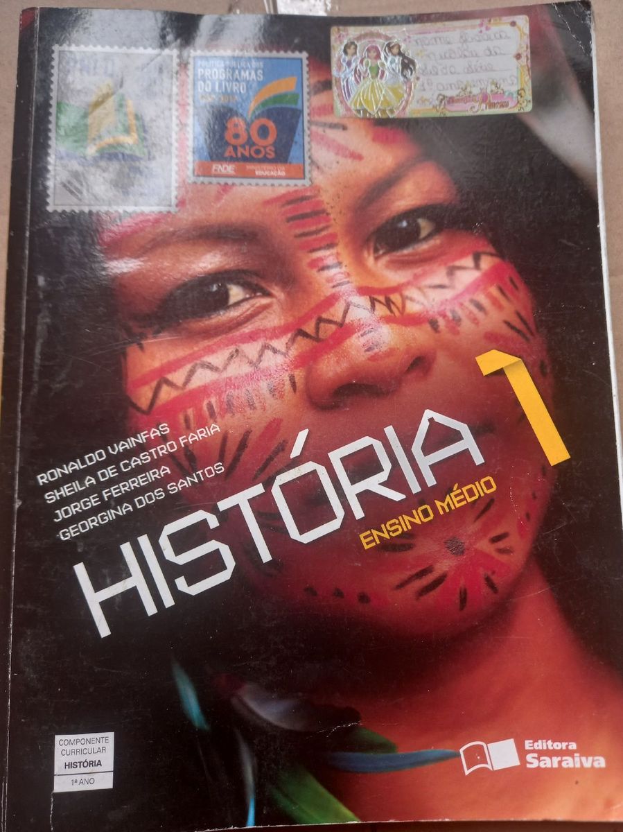 História 1 Ensino Médio Ronaldo Vainfas | Livro Livros Usado 81588175 ...