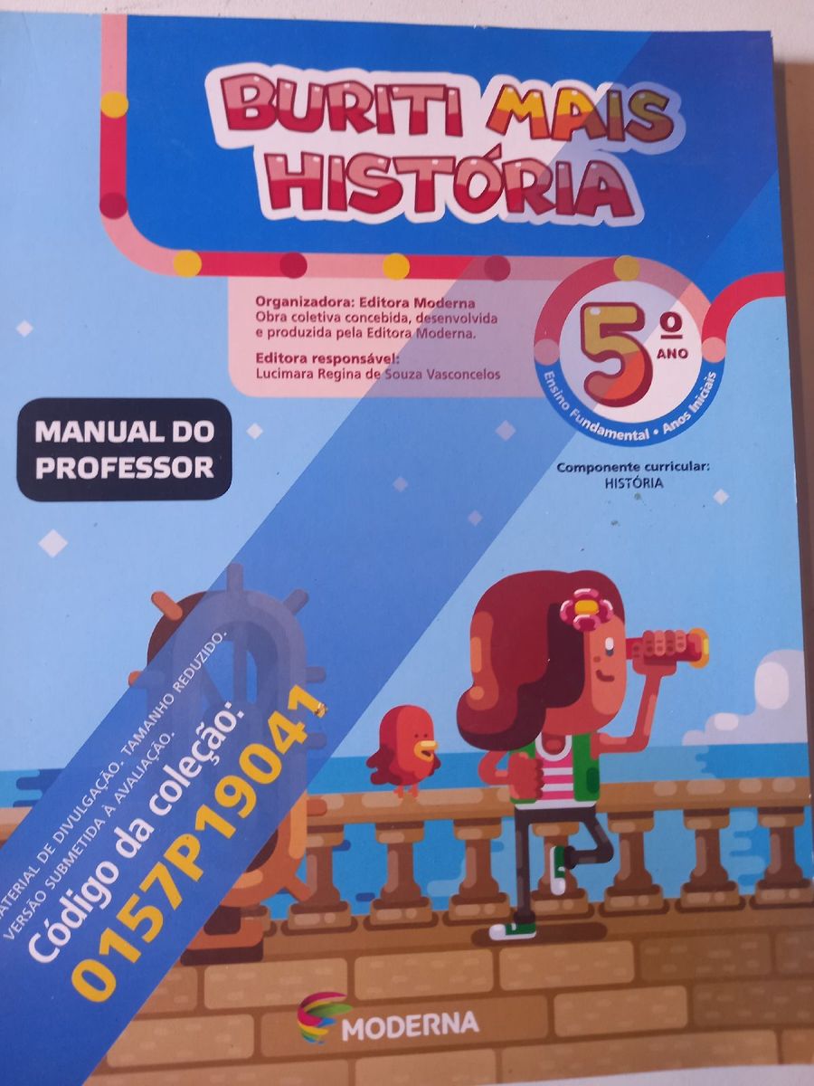 História 5º Ano - Buriti Mais Livro Do Professor | Livro Livros Usado ...