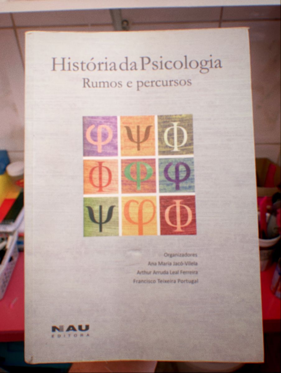História da Psicologia; Rumos e Percursos Livro Nau Editora Usado 51985352 enjoei