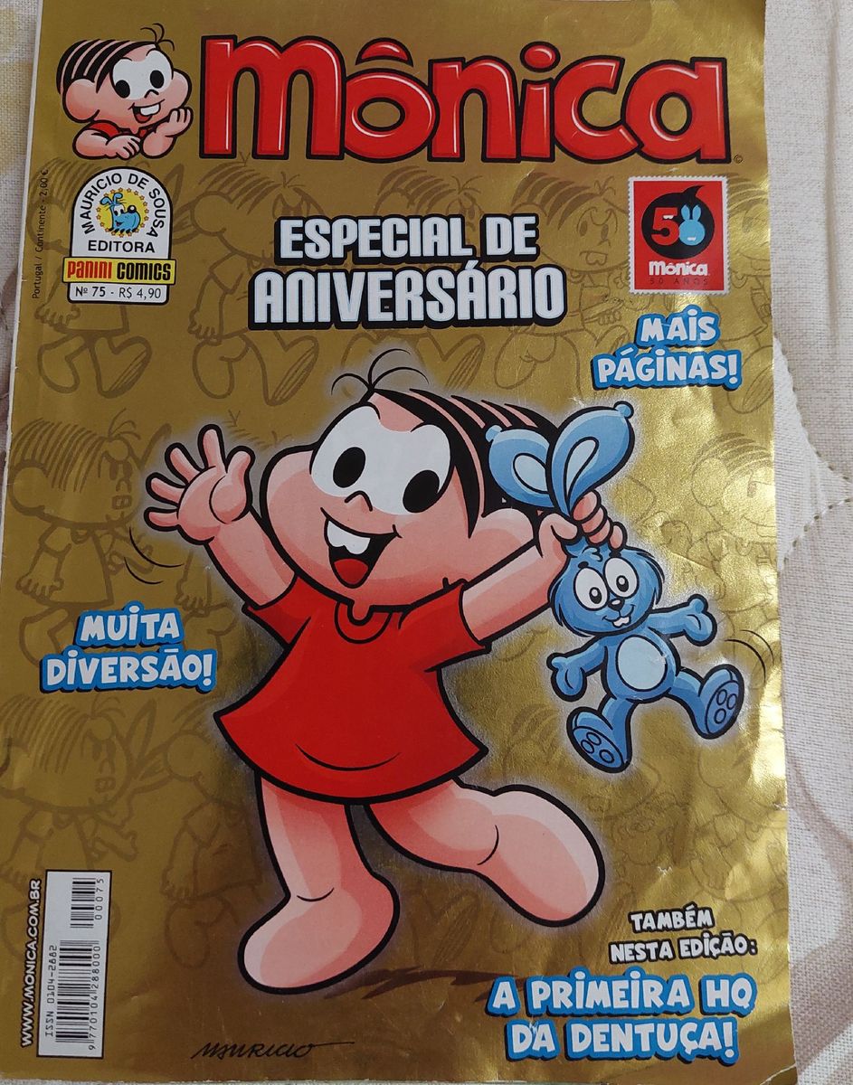 História Em Quadrinhos Turma Da Mônica Especial De Aniversário De 50 Anos Item De Papelaria 5066