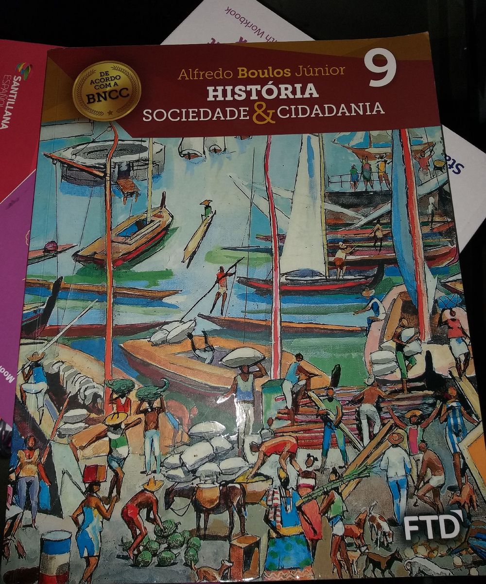 História Sociedade e Cidadania Ftd 9 Ano | Livro Ftd Usado 50183021 ...