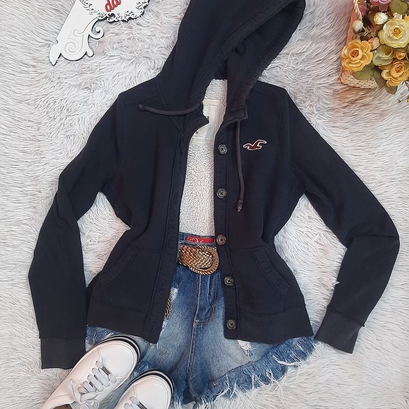 Enjoei Blusa De Frio Feminina Hollister Sweatpants Calca Moletom