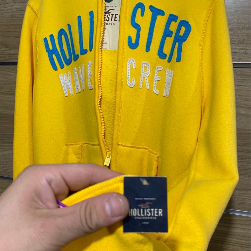 Moletom hot sale hollister amarelo