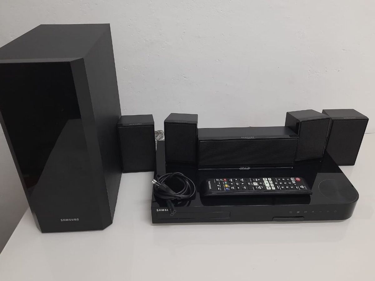 Home Theater Bluray 3d 1000w Htf5505k Item de Música Samsung Usado