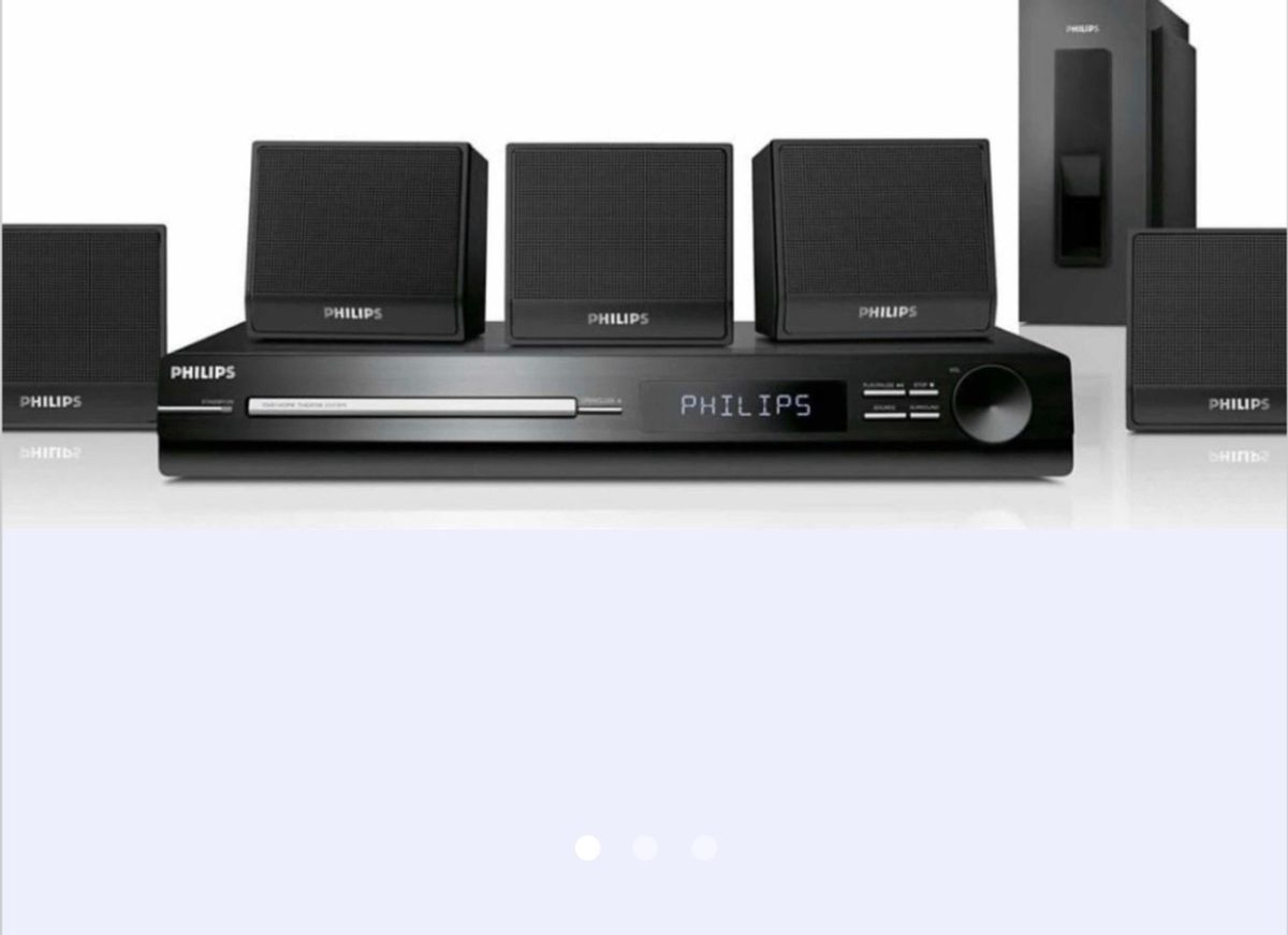 Home Theater Phillips Ótimo Estado Pouco Uso com Subwoofer Item Info & Eletro Philips Usado