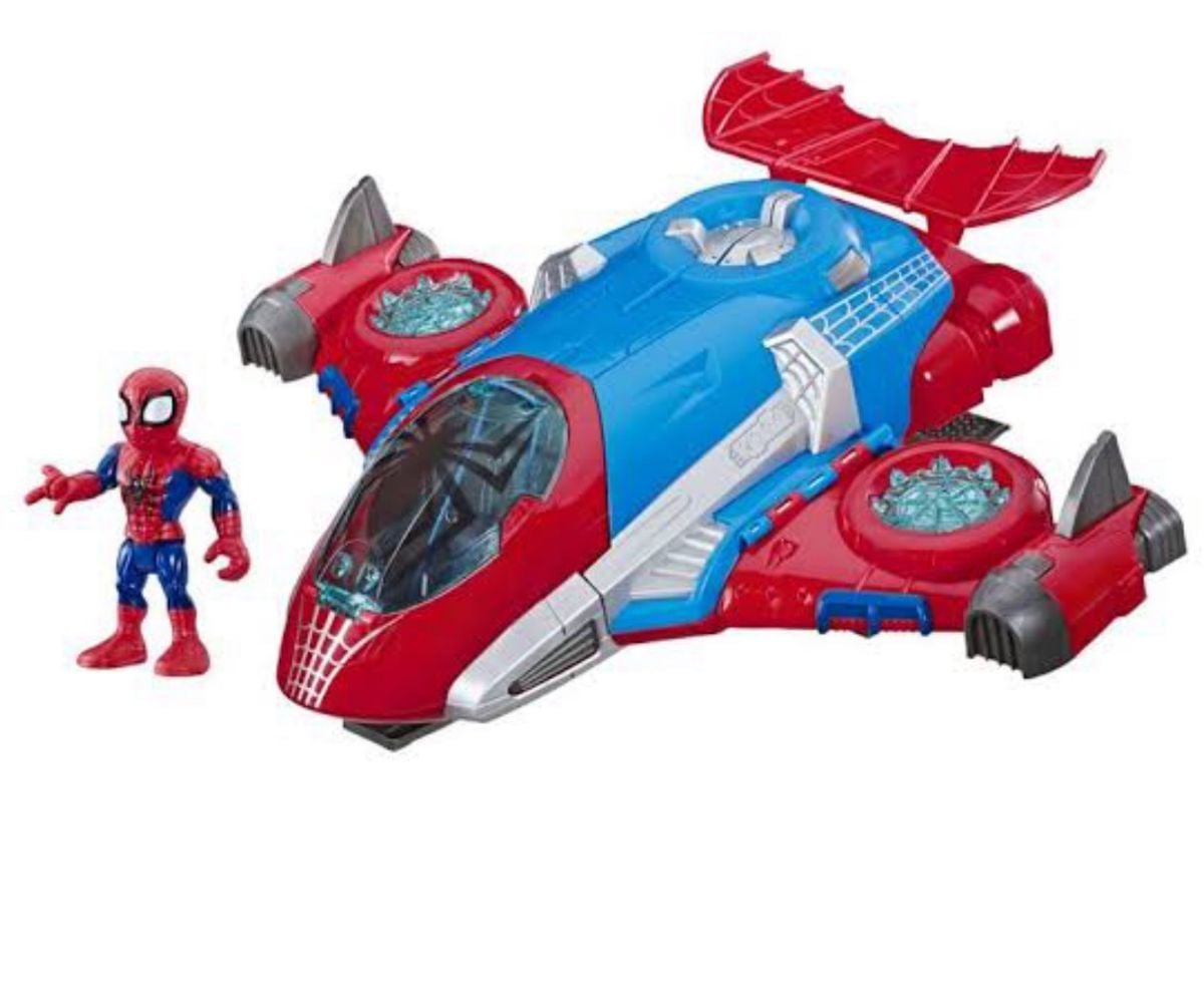 Homem Aranha + Aeronave Pouquíssimo Uso | Brinquedo para Bebês Disney ...