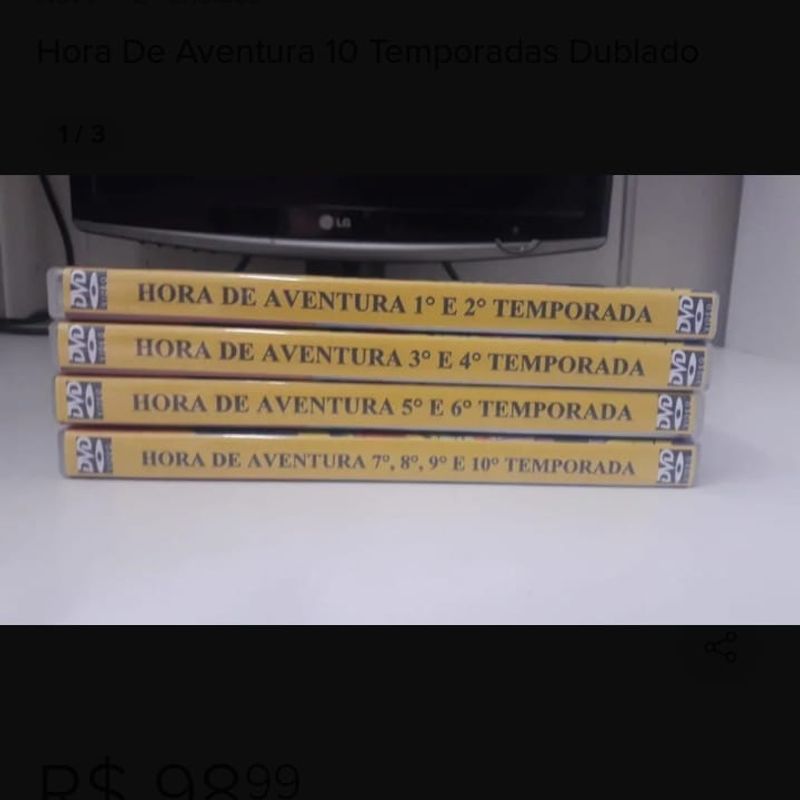 Hora de Aventura 1ª-10ª Temporada Dublada, Filme e Série Nunca Usado  51776750