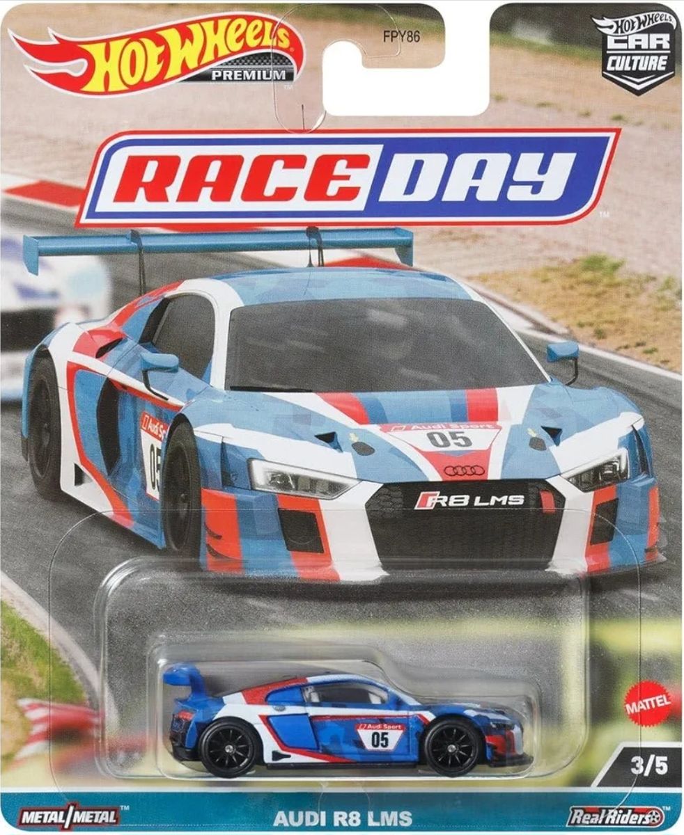 Hot Wheels Premium Race Day Audi R8 Lms | Produto Vintage e Retro Hot ...