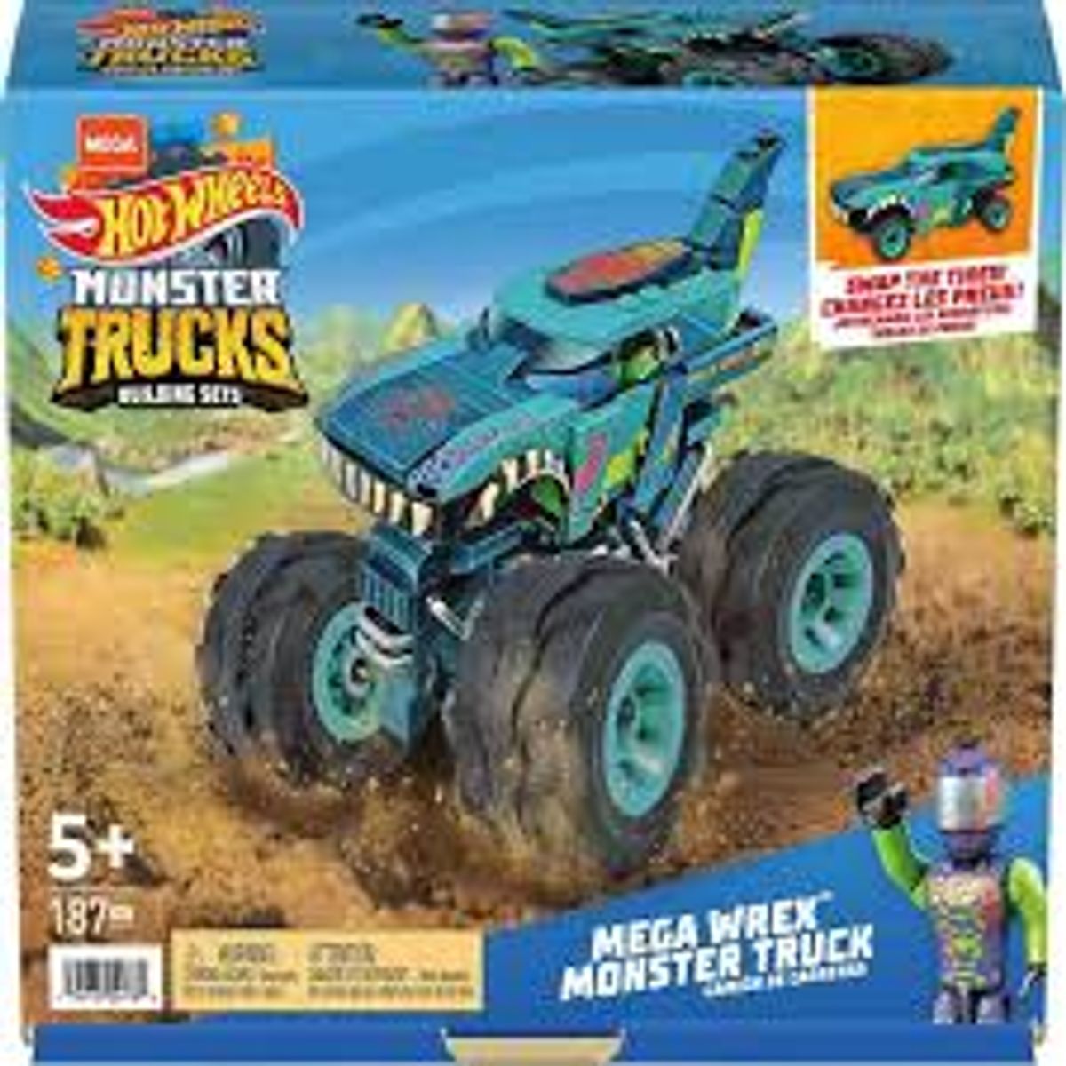 Hot Wheels Wrex Monster Truck Mega Construx Filme E S Rie Mattel Nunca Usado Enjoei