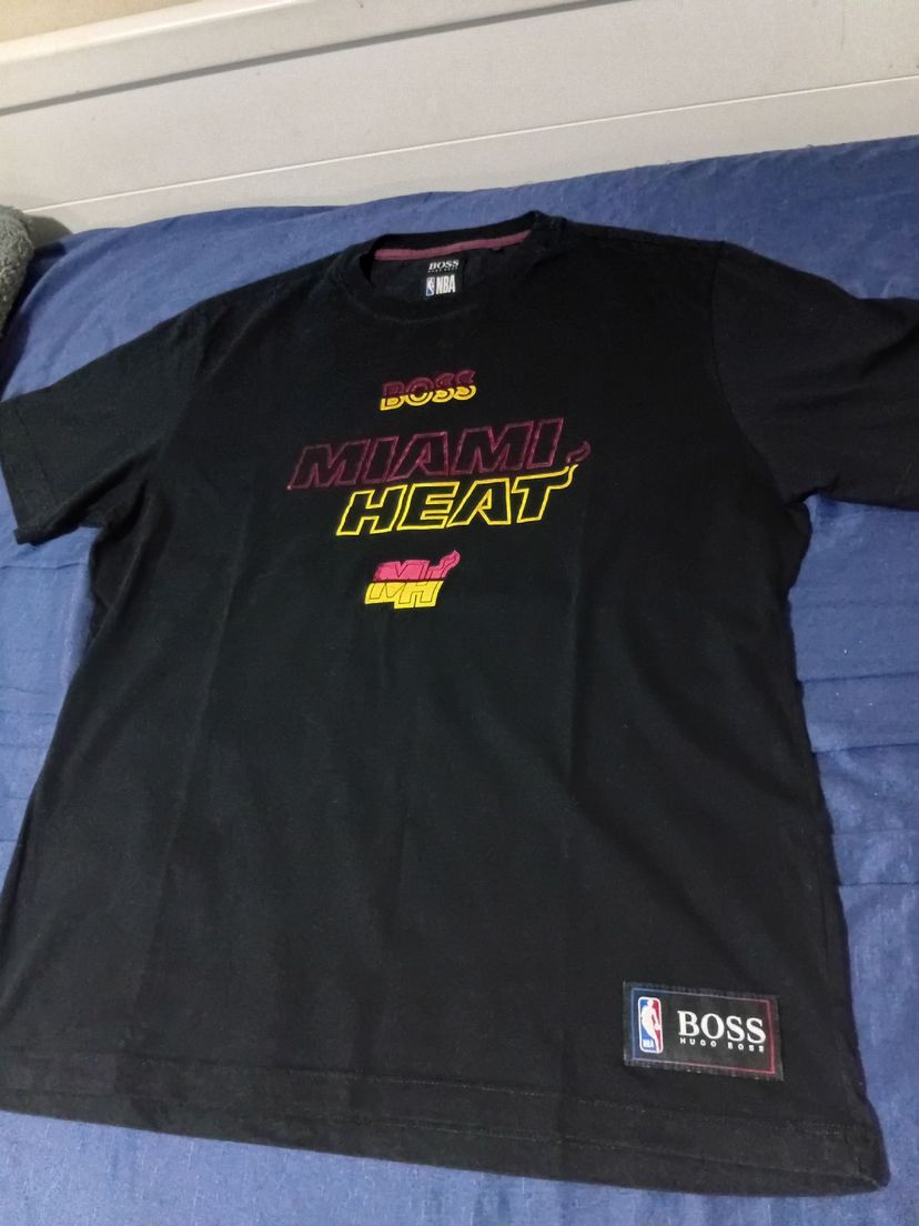 Hugo Boss X Nba Collab Miami Heat Original | Camisa Masculina Hugo Boss ...