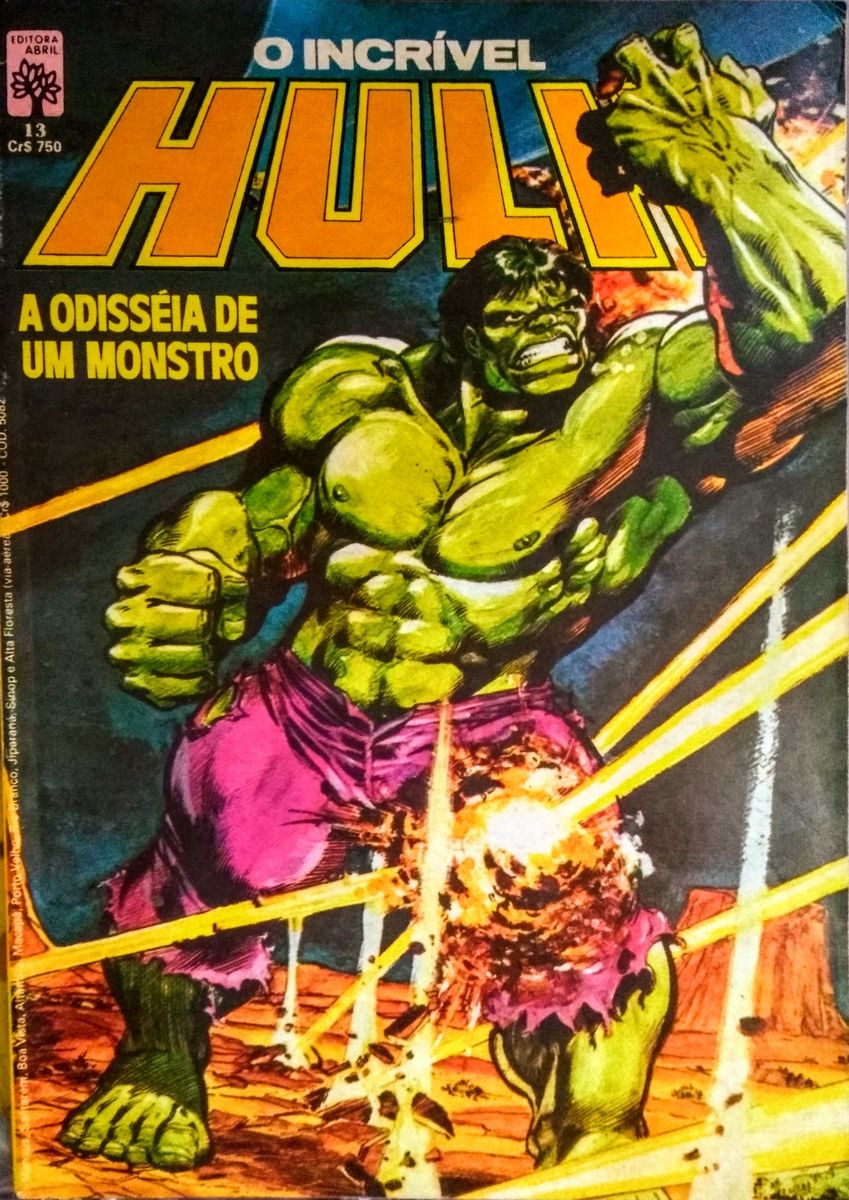 Hulk N° 13 (1984) Estilo ' Heróis da Tv '/ Revelada a Origem De: Rom ...