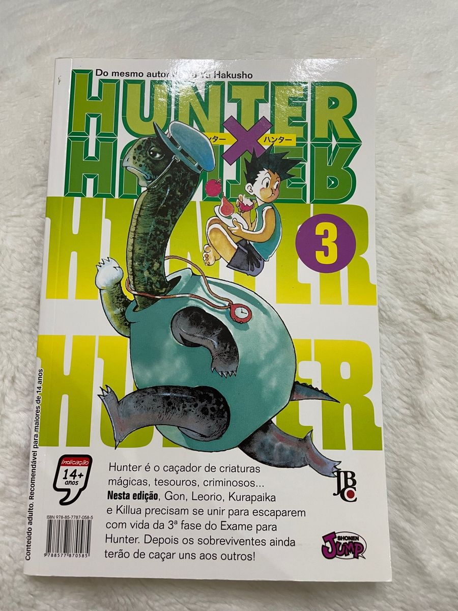 DVD Hunter X Hunter Vol. 3 - O Desafio dos Caçadores Gourmet em Promoção na  Americanas