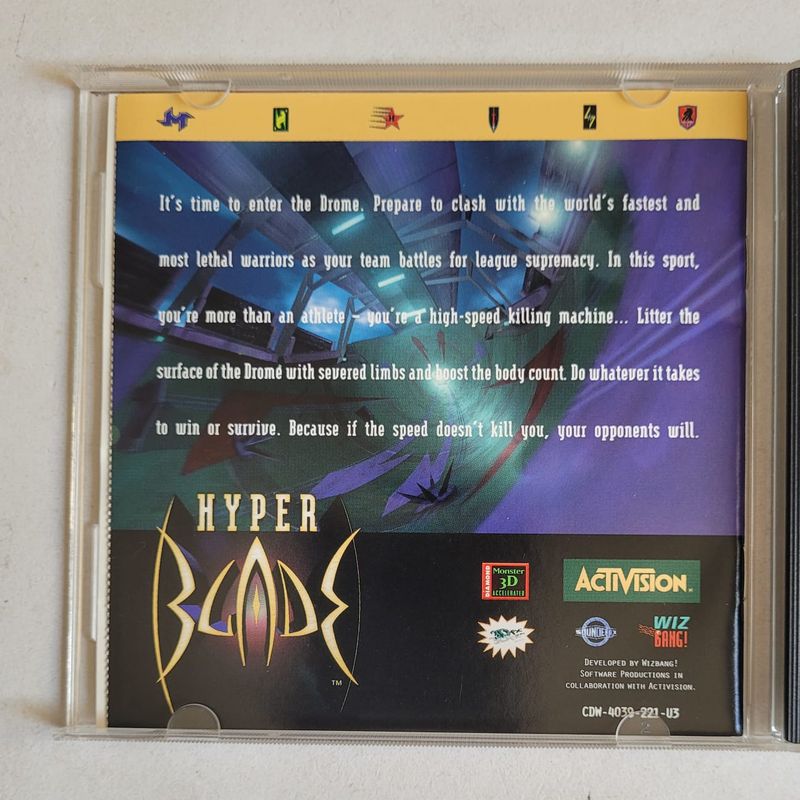 Hyper Blade - Pc | Cd-Rom Usado 94349141 | enjoei
