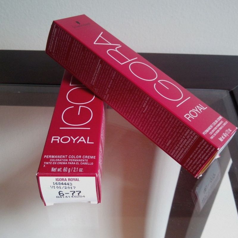 Kit 2 Tintas Igora Royal 6.77 + 5.7 + 2 Ox 20vol Schwarzkopf Professional