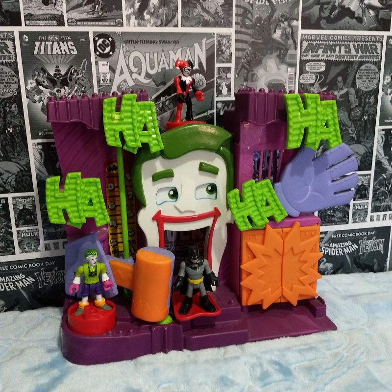 Guasón Fisher Price Fabrica Imaginext DC Super Friends Joker Laff