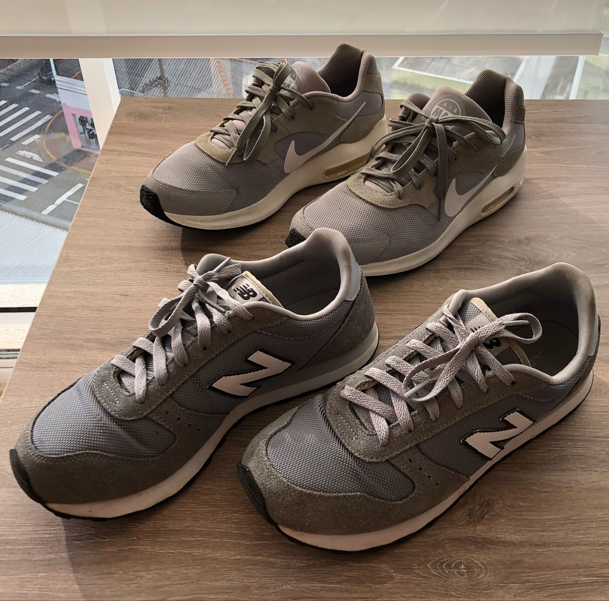 nike estilo new balance