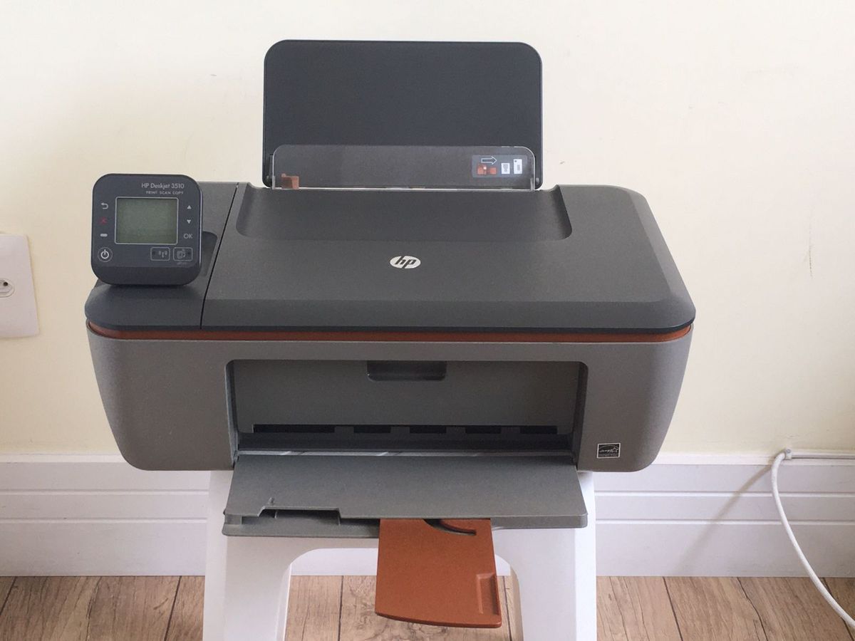 Impressora Colorida Hp Deskjet 3510 Allinone Printer, Print + Scan