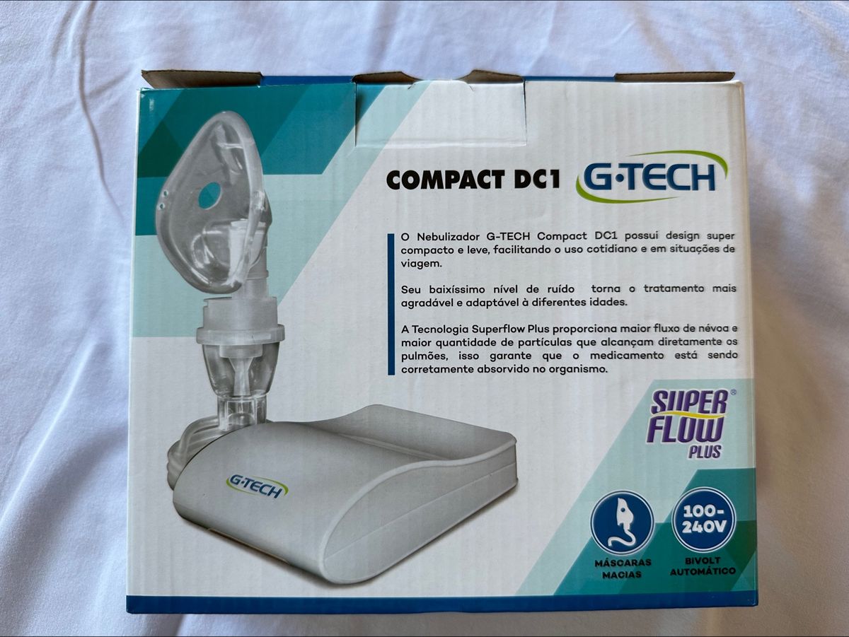 Inalador e Nebulizador G-tech Compact Dc1 Adulto e Infantil - Branco ...