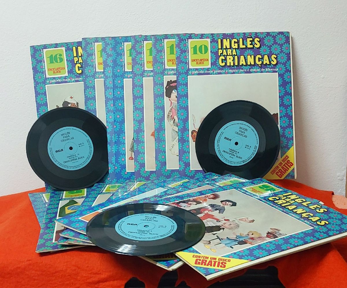 Inglês para Crianças com Disco Vinil e Tradução. Nível Iniciante ...