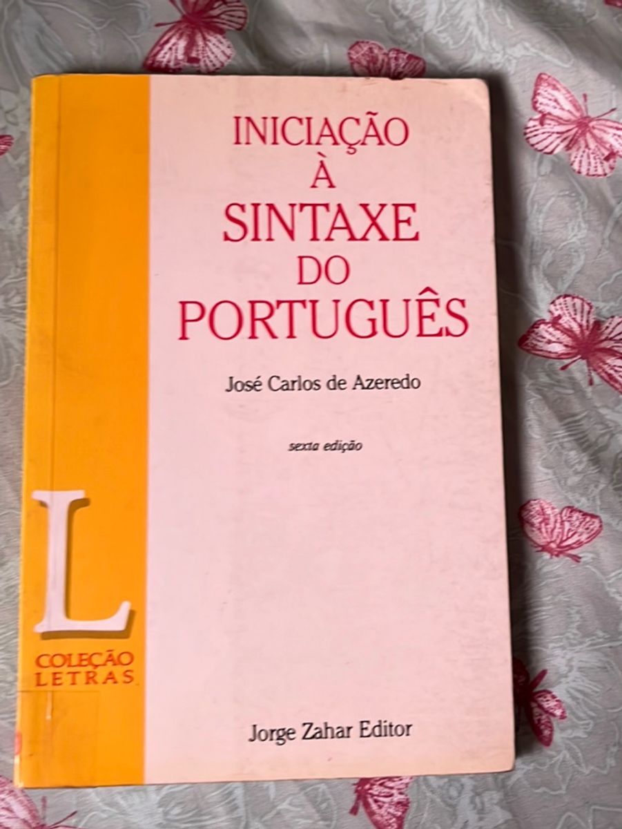 Inicia o sintaxe do portugu s livro jorge zahar editor usado