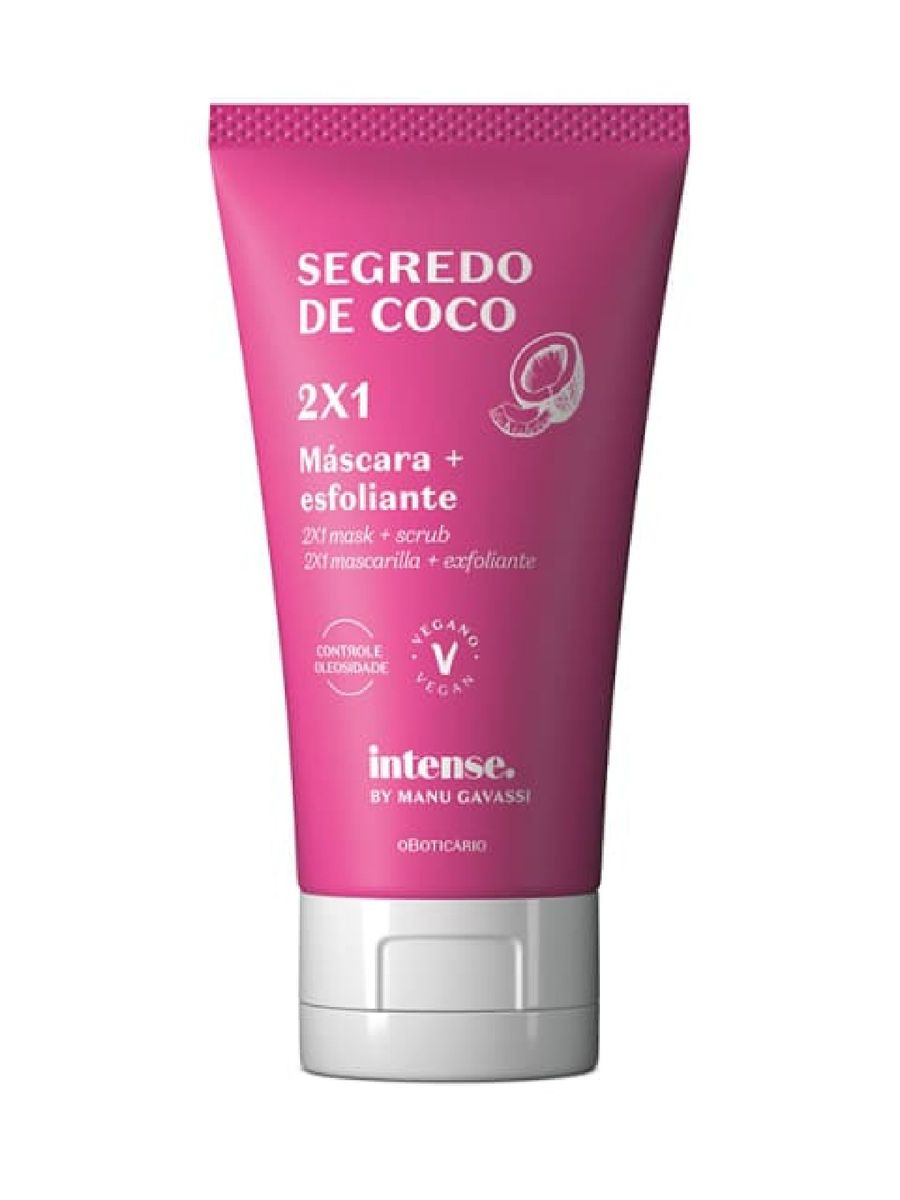 Intense By Manu Gavassi Máscara e Esfoliante 2x1 Segredo de Coco 50g ...