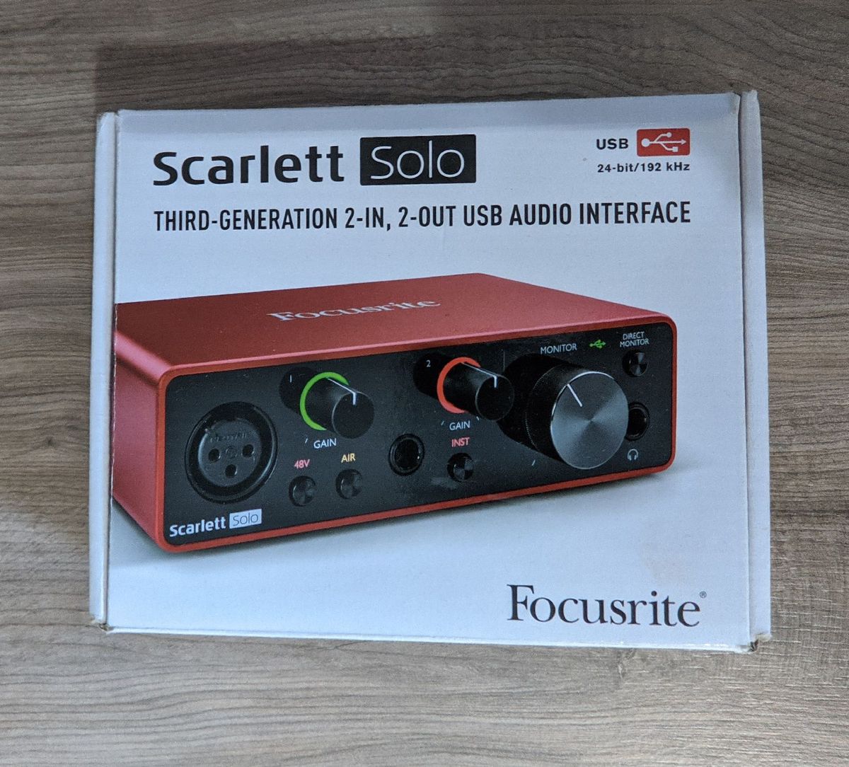 Interface de Áudio Focusrite Scarlett Solo 3a Geração Item de Música