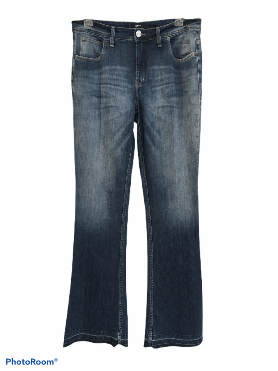 90´s 90年代 IODICE JEANS 切り替え フレアデニム ジーンズの+