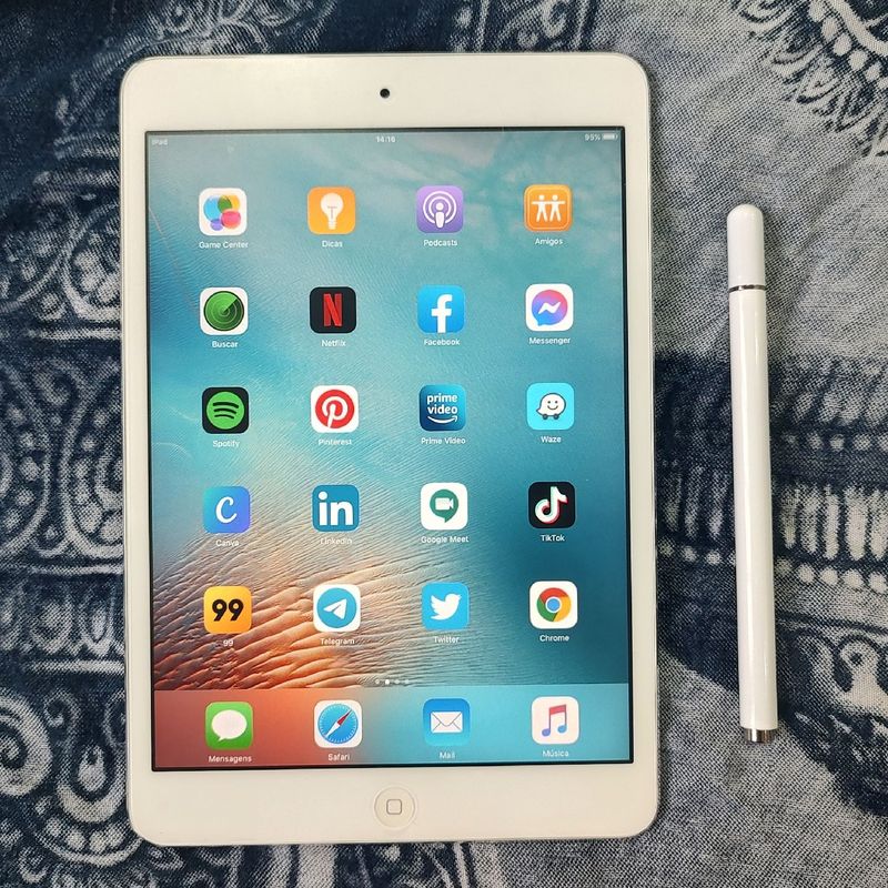 Ipad Mini 1 (A1432) 16gb Wifi + Caneta Magnética | Tablet Ipad