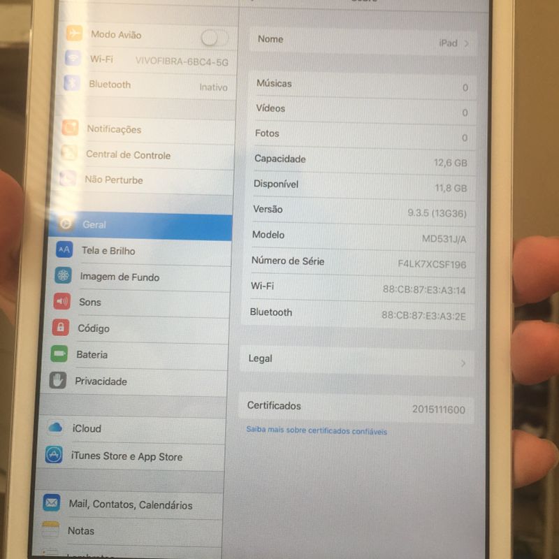 Ipad Mini 1 Wi-Fi - 16gb - Modelo Md531j/A - Original | Tablet
