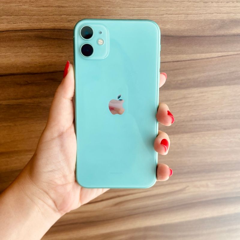 Iphone 11 de 128gb Verde Água | Apple Usado 106404521 | enjoei
