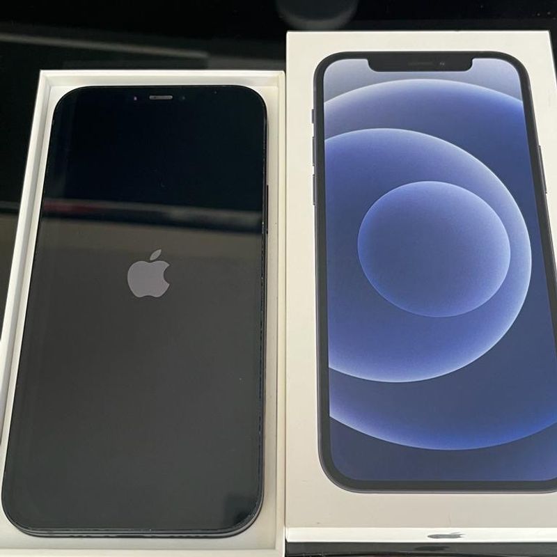 Iphone 12 128gb, Preto, Caixa e Cabo Original | Apple Usado