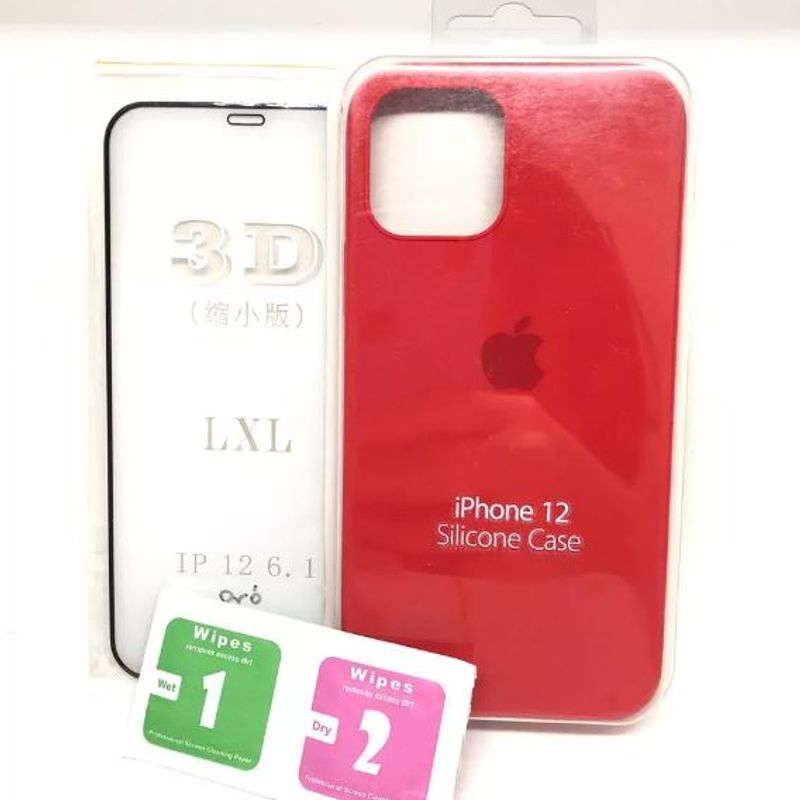 Capa de Vidro para Iphone 12 Pro Max - Vermelho