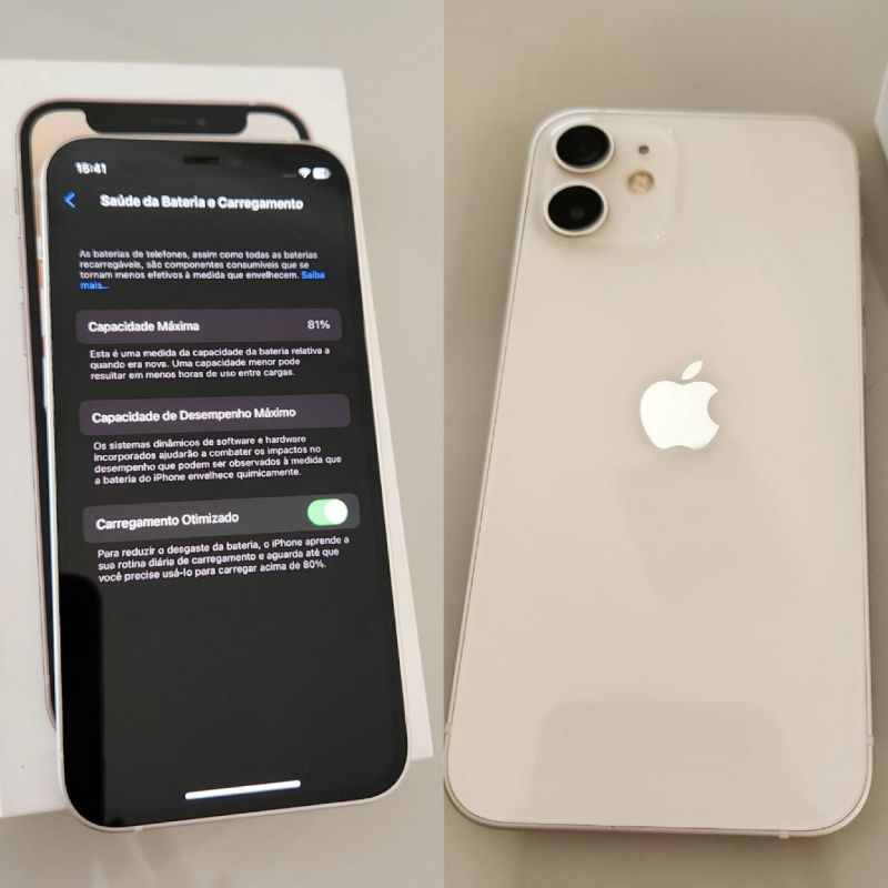 Iphone 12 Mini | 64gb | Branco | Iphone Apple Usado 91805254 | enjoei