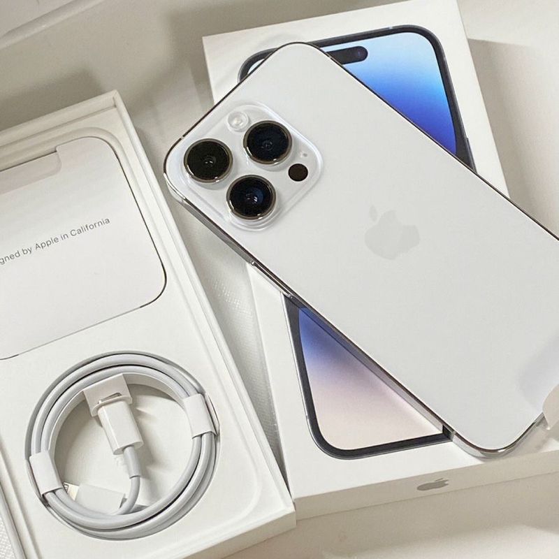 Iphone 15 Pro Max 256gb E-Sim Branco Novo Cx Aberta | Iphone